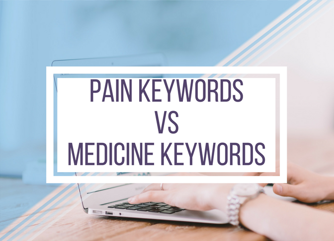 Pain Keywords vs Medicine Keywords