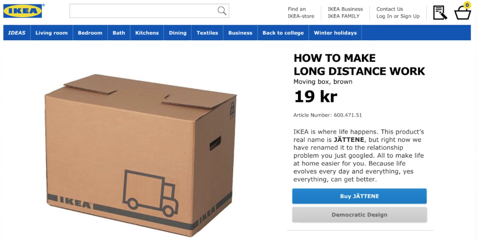 Ikea product renamed